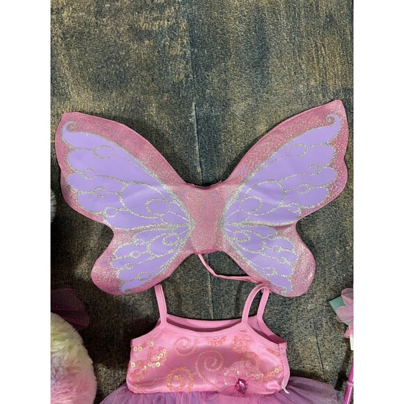 Build A Bear Fairy Friends Pastel Bear, Ballet Leotard & Slippers, Wings, Wand! - Picture 3 of 16